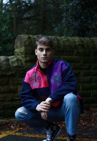 VINTAGE FILA 1/4 ZIP FLEECE