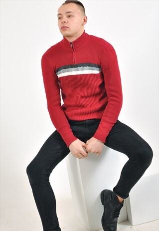 VINTAGE 90'S CALVIN KLEIN 1/4 ZIP JUMPER