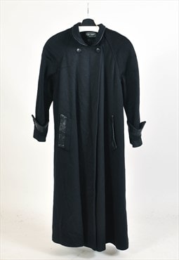 Vintage 80 maxi coat in black