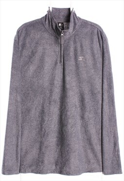 Vintage 90's Starter Fleece Quarter Zip Grey Men's XXLarge (