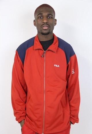 VINTAGE 90'S FILA RED SPORTS JACKET