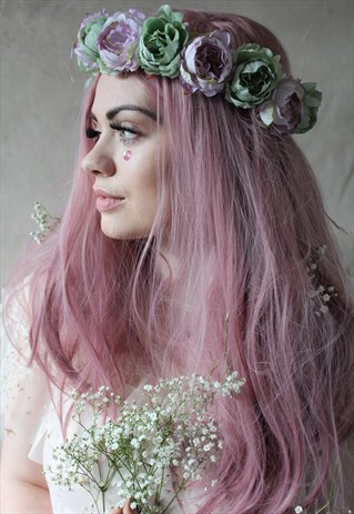 PASTEL FLOWER HEADPIECE