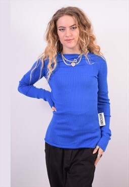 Vintage Moschino Jumper Sweater Blue