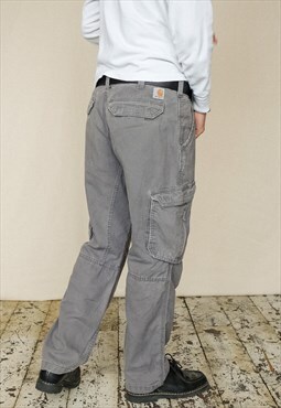 Vintage Carhartt Cargo Pants Men's Grey