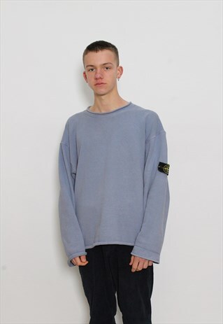 VINTAGE STONE ISLAND MARINA LILAC CREW NECK