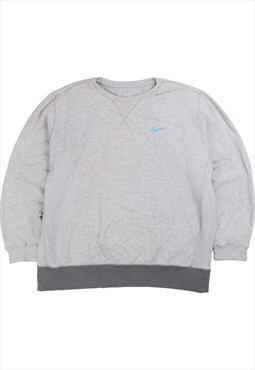 Vintage  Nike Sweatshirt Swoosh Heavyweight Crewneck Grey