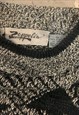 VINTAGE ABSTRACT KNITTED JUMPER FUNKY PATTERNED GRANDAD KNIT
