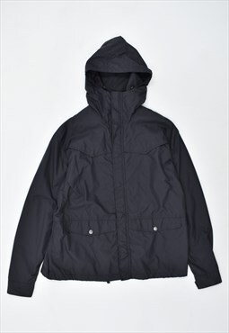 Vintage 00'sY2K Armani Jeans Hooded Rain Jacket Black