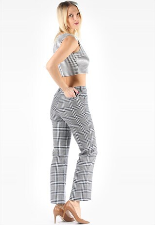 VINTAGE PLAID WOOL PANTS NERDY GEEK