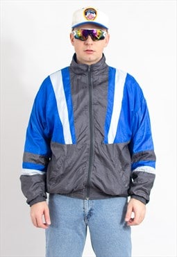 Vintage 90's track jacket in multi colour windbreaker
