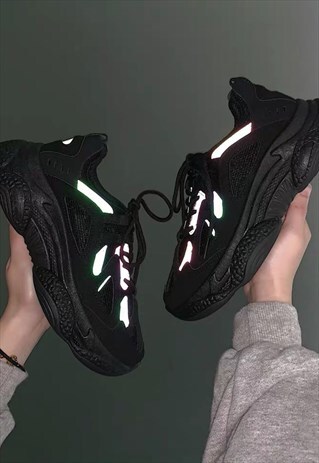 REFLECTIVE PLATFORM SNEAKERS