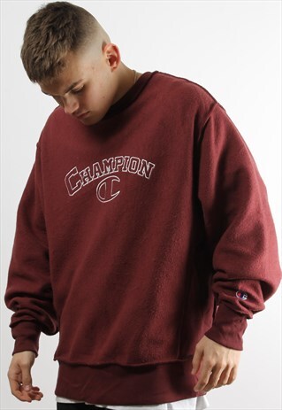 VINTAGE CHAMPION SPELL OUT SWEATER