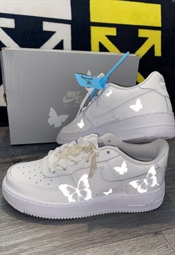 Nike custom Nike Air Force 1- reflective butterflies