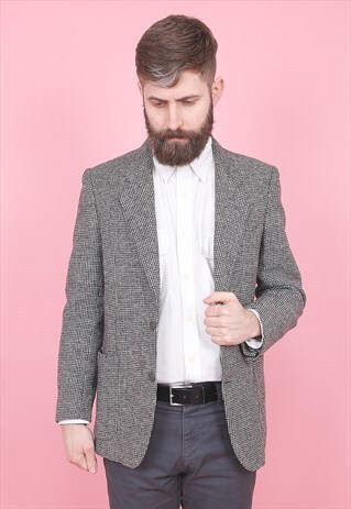 VINTAGE HARRIS TWEED BLAZER JACKET /R5095