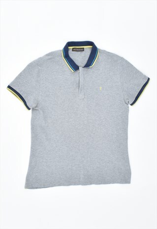 VINTAGE TRUSSARDI POLO SHIRT GREY