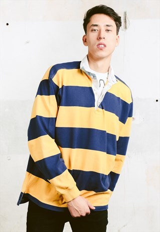 VINTAGE 90S STRIPED RUGBY SHIRT