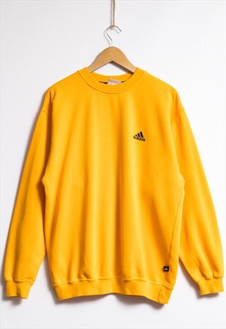 VINTAGE 90'S ADIDAS SMALL BLUE LOGO SWEATSHIRT 19199