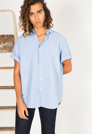 VINTAGE 80S POLO RALPH LAUREN SHIRT / R3599