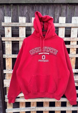 Vintage Ohio state buckeyes red hoodie large 