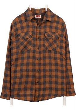 Vintage 90's Wrangler Shirt Lumberjack Button Up Long Sleeve
