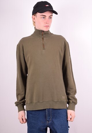 CHAMPION MENS VINTAGE SWEATSHIRT JUMPER XL GREEN 90'S