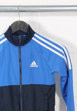 Vintage Adidas Track Jacket in Blue Sports Tracksuit Top XXS