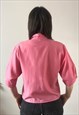 VINTAGE 80S PINK BLOUSE