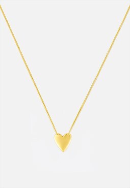 Women's Heart Pendant Necklace - Gold
