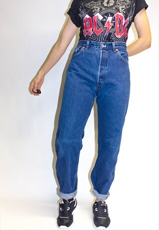 VINTAGE 90'S HIGH WAISTED TAPERED LEG LEVI JEANS