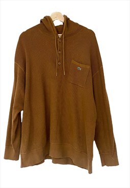 Unisex brown Lacoste vintage  sweatshirt XL