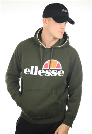 VINTAGE ELLESSE BIG LOGO HOODIE SWEATSHIRT