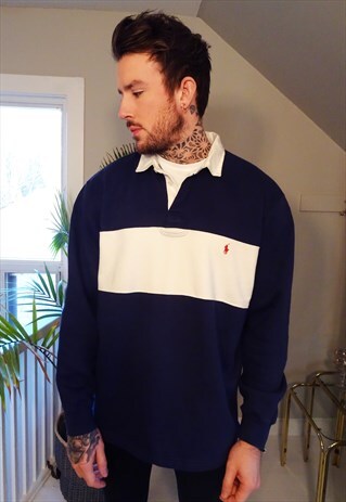 RUGBY STYLE POLO JERSEY TOP