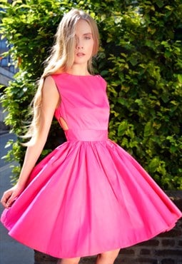 Pink short organic cotton dress