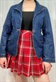 Vintage 90s indigo blue denim blazer jacket
