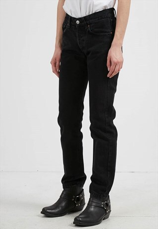 VINTAGE BLACK CROCKER DENIM JEANS