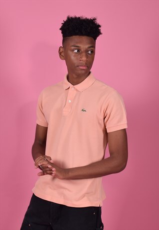 LACOSTE PEACH POLO TEE