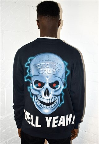 VINTAGE 90S WWF WWE STONE COLD STEVE AUSTIN SWEATSHIRT