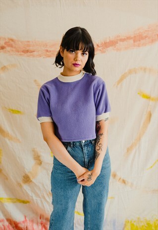 LILAC FLEECE TSHIRT