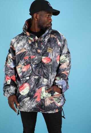 VINTAGE MULTICOLOURED SHELL JACKET NJ26