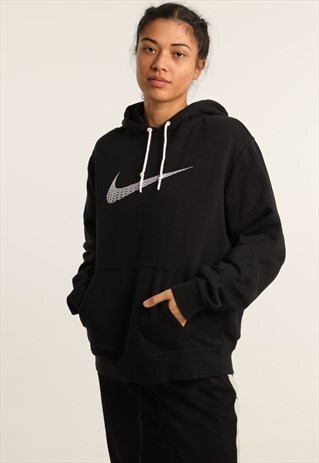 VINTAGE NIKE EMBROIDERED LOGO HOODIE