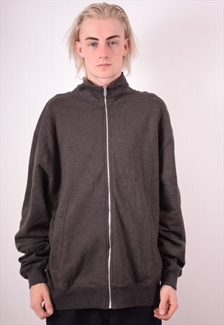 CHAMPION MENS VINTAGE TRACKSUIT TOP JACKET XL GREY 90S