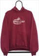 Vintage Amherst County Lancers Maroon Hoodie Womens