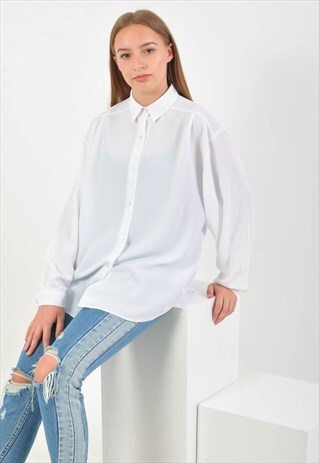 VINTAGE 90S SHIRT IN WHITE