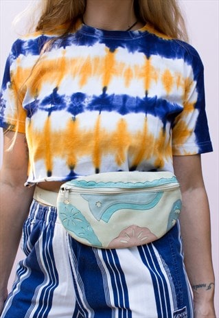 VINTAGE SUEDE PASTEL BUM BAG