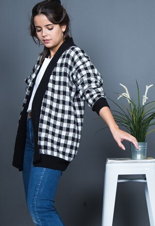 VINTAGE 80S CLASSIC CARDIGAN JUMPER / S1714