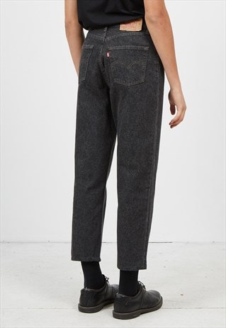 VINTAGE DARK GREY LEVI'S 901 FIT DENIM JEANS