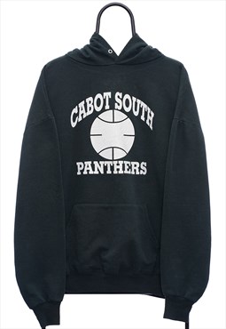 Vintage Cabot Panthers Graphic Black Hoodie Mens