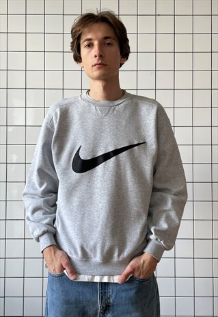 Vintage NIKE Sweatshirt Crew Neck Center Swoosh Pullover