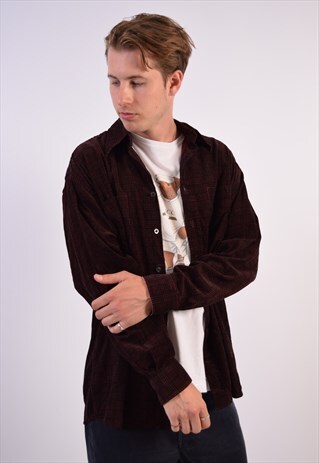 VINTAGE PAUL SMITH SHIRT CHECK MAROON