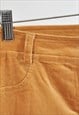 VINTAGE 00S CORDUROY FLARE TROUSERS IN BROWN